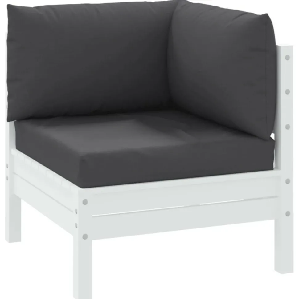 VIDAXL - Coussins de palette lot de 3 anthracite tissu oxford