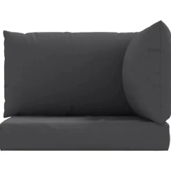 VIDAXL - Coussins de palette lot de 3 anthracite tissu oxford