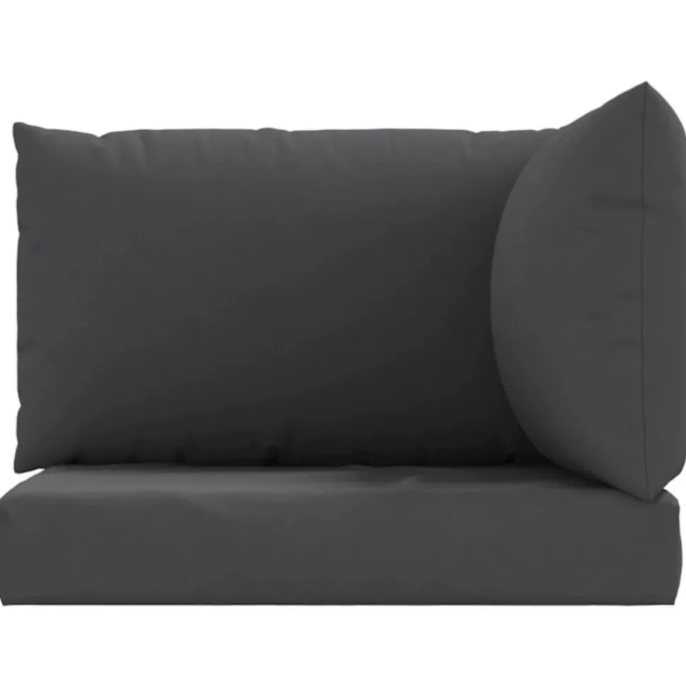 VIDAXL - Coussins de palette lot de 3 anthracite tissu oxford