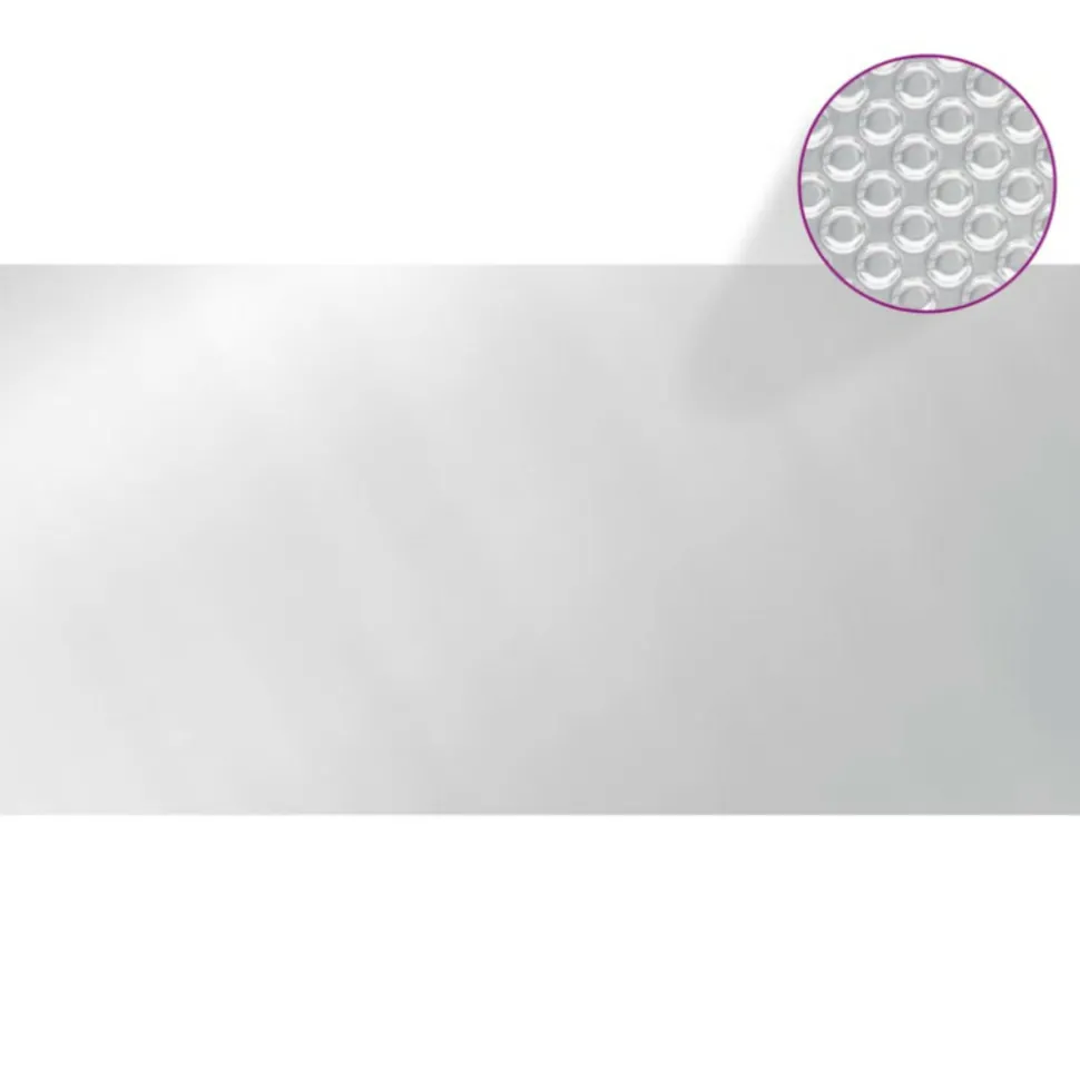VIDAXL - Couverture de piscine argenté 488x244 cm pe