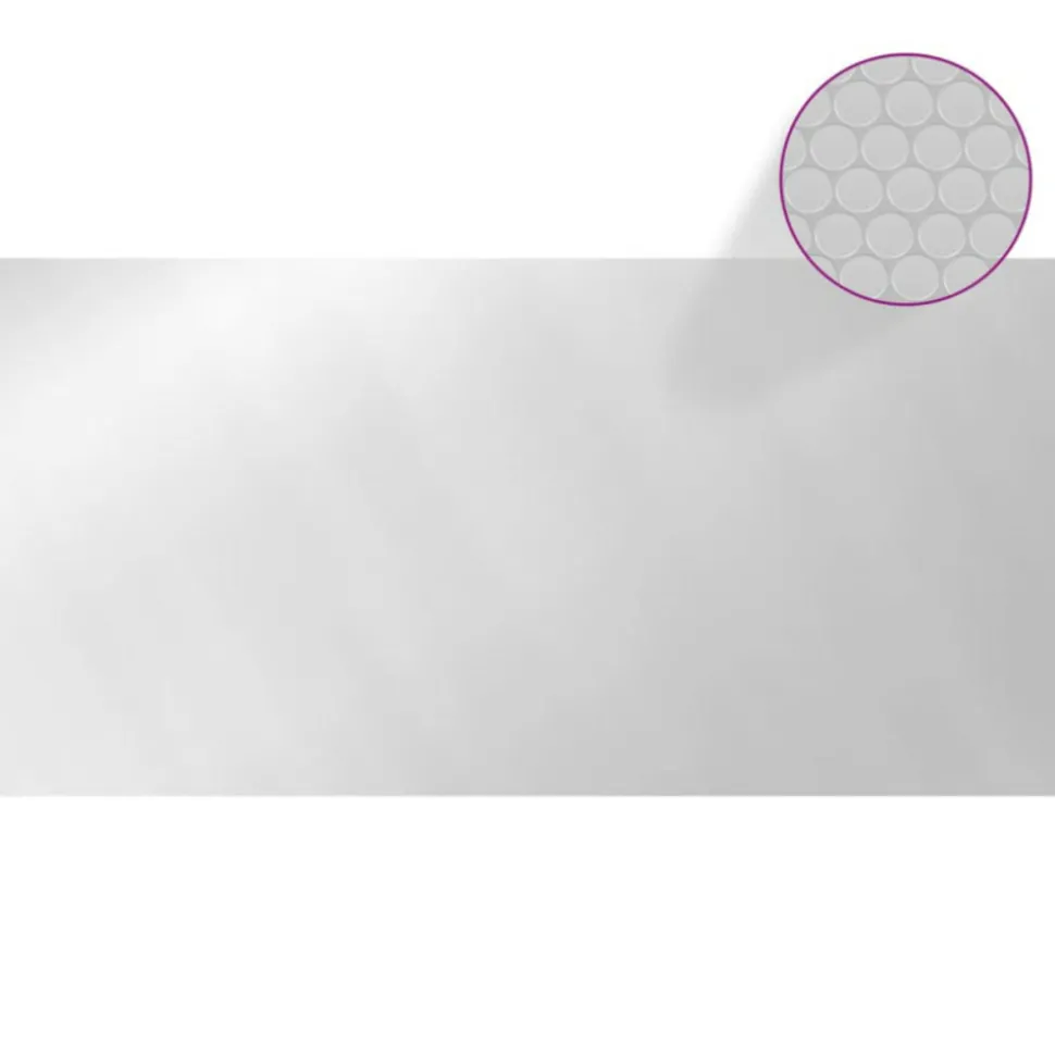 VIDAXL - Couverture de piscine argenté 488x244 cm pe