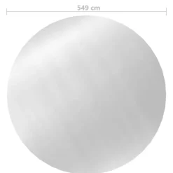 VIDAXL - Couverture de piscine argenté 549 cm pe