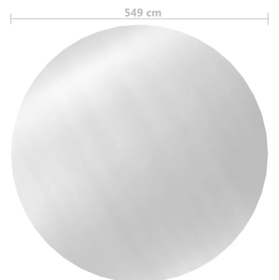 VIDAXL - Couverture de piscine argenté 549 cm pe
