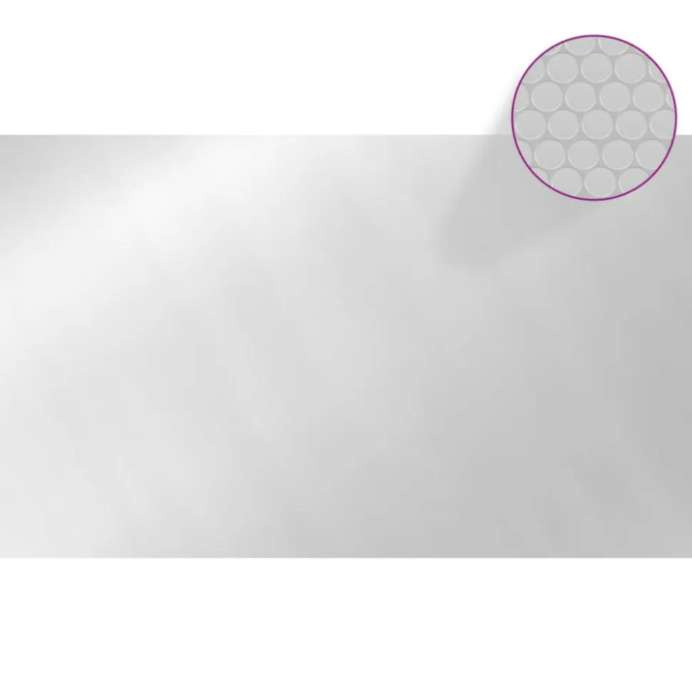 VIDAXL - Couverture de piscine rectangulaire 500x300 cm pe argenté