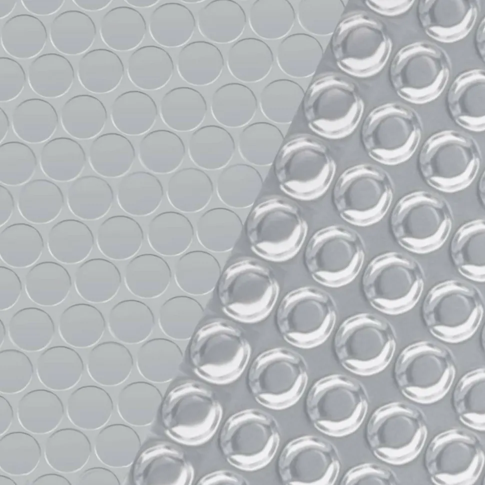 VIDAXL - Couverture de piscine argenté 417 cm pe