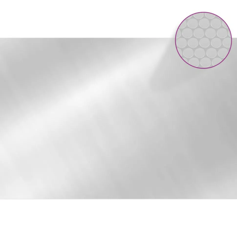 VIDAXL - Couverture de piscine rectangulaire 600x400 cm pe argenté
