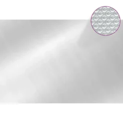 VIDAXL - Couverture de piscine rectangulaire 600x400 cm pe argenté