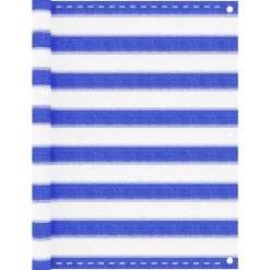 VIDAXL - Écran de balcon bleu et blanc 90x500 cm pehd