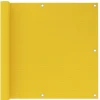 VIDAXL - Écran de balcon jaune 90x500 cm pehd