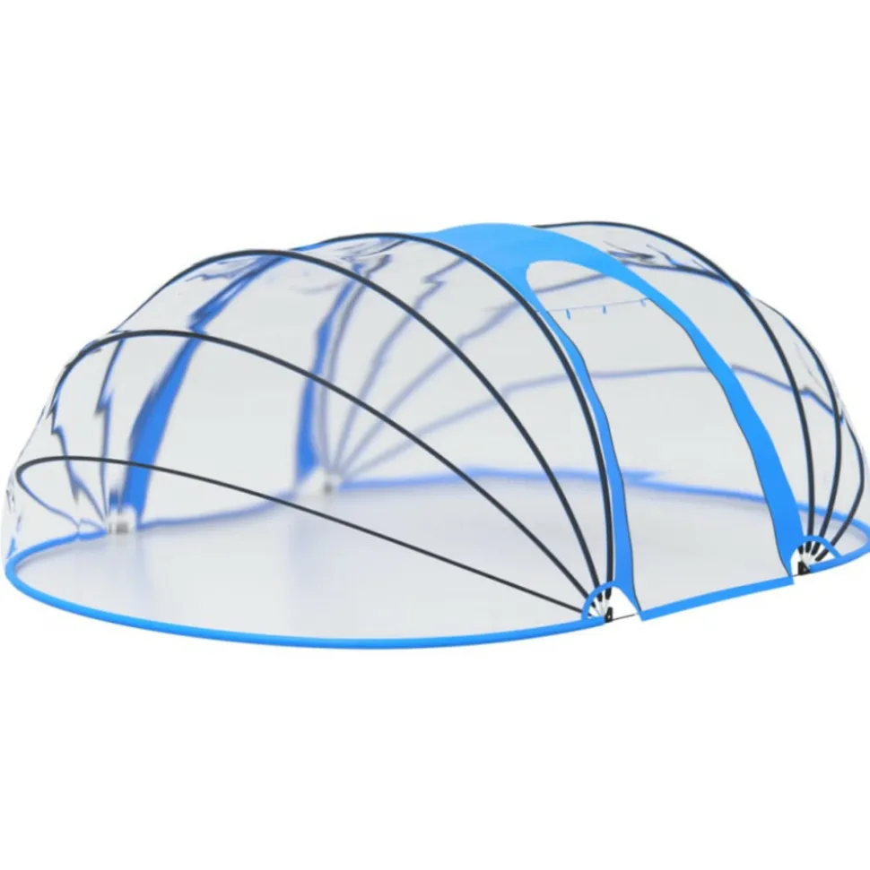 VIDAXL - Dôme de piscine ovale 530x410x210 cm