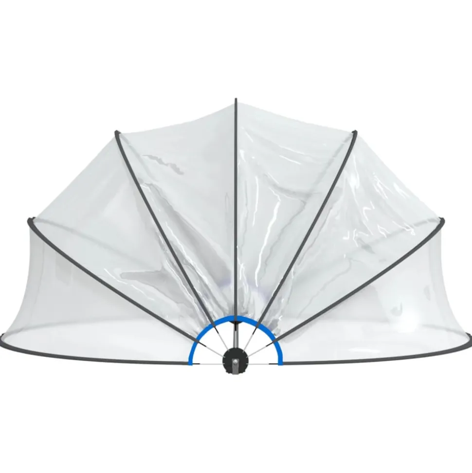 VIDAXL - Dôme de piscine rond 467x234 cm pvc