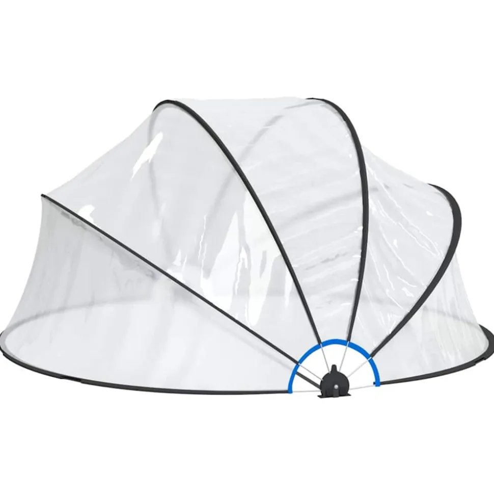 VIDAXL - Dôme de piscine rond 315x158 cm pvc
