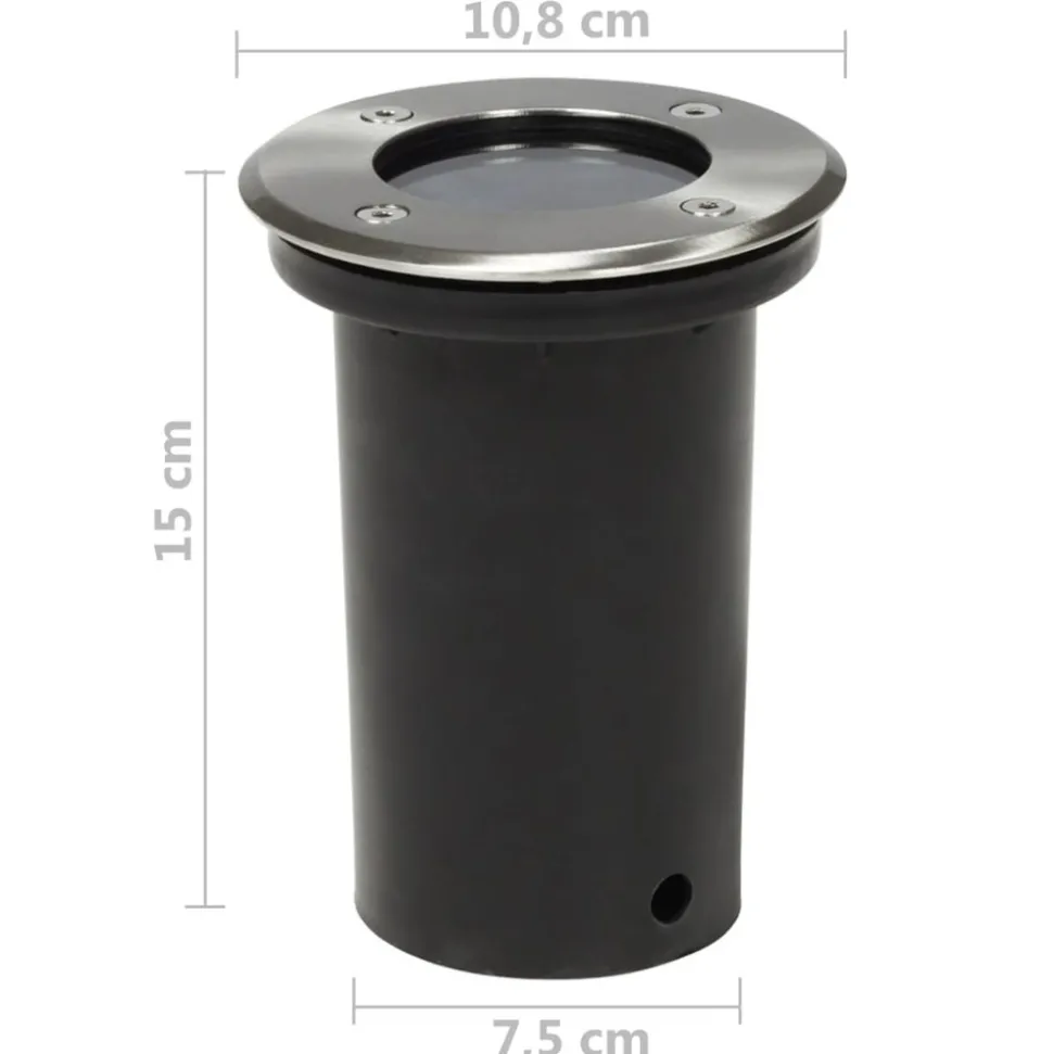 VIDAXL - Ensemble de 12 lampes encastrables pour extérieur