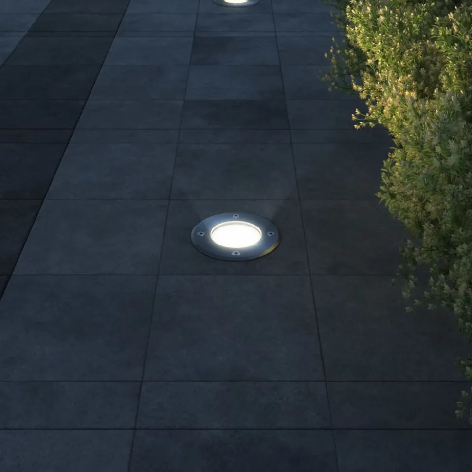 VIDAXL - Ensemble de 3 lampes encastrables pour extérieur