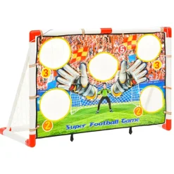 VIDAXL - Ensemble de buts de football enfant avec panneau 120x51x77,5 cm