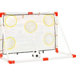 VIDAXL - Ensemble de buts de football enfant avec panneau 120x51x77,5 cm