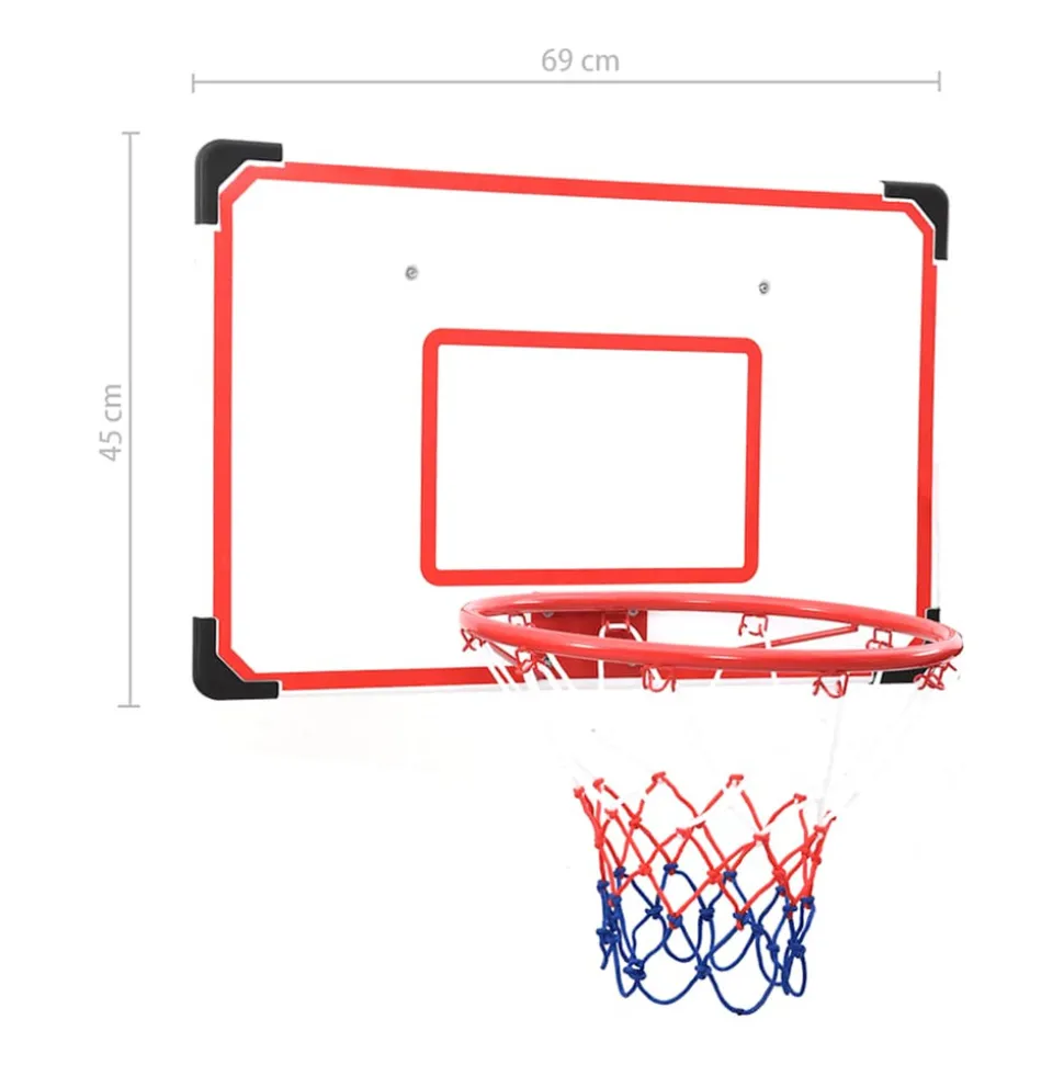 VIDAXL - Ensemble de panneau de basket mural 5 pcs