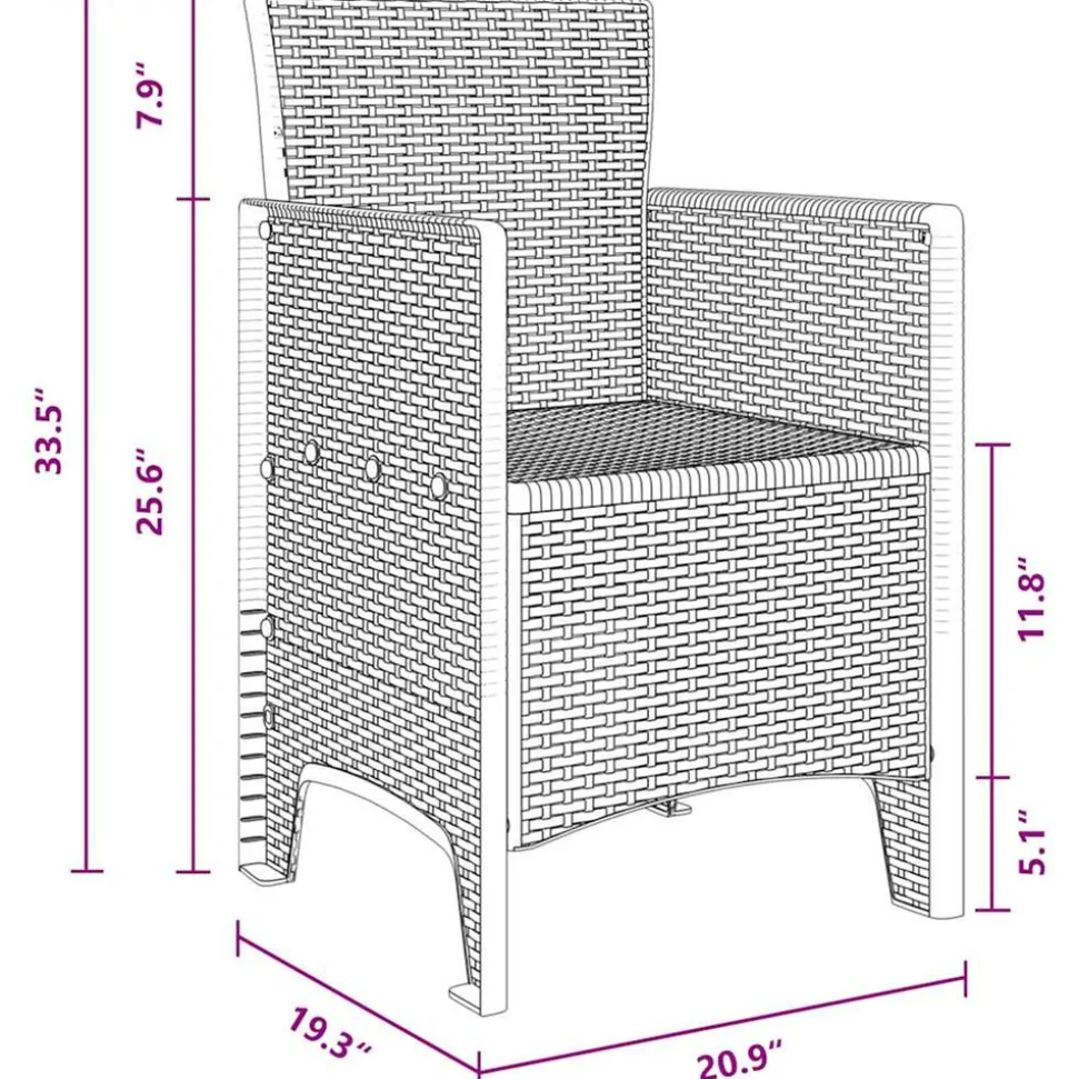 VIDAXL - Ensemble de salle à manger jardin en poly rotin marron vidaxl, 13 pièces, table de jardin marron 200x100x73 cm en poly rotin, t