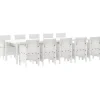 VIDAXL - Ensemble de salle à manger pour jardin 11 pcs blanc et taupe