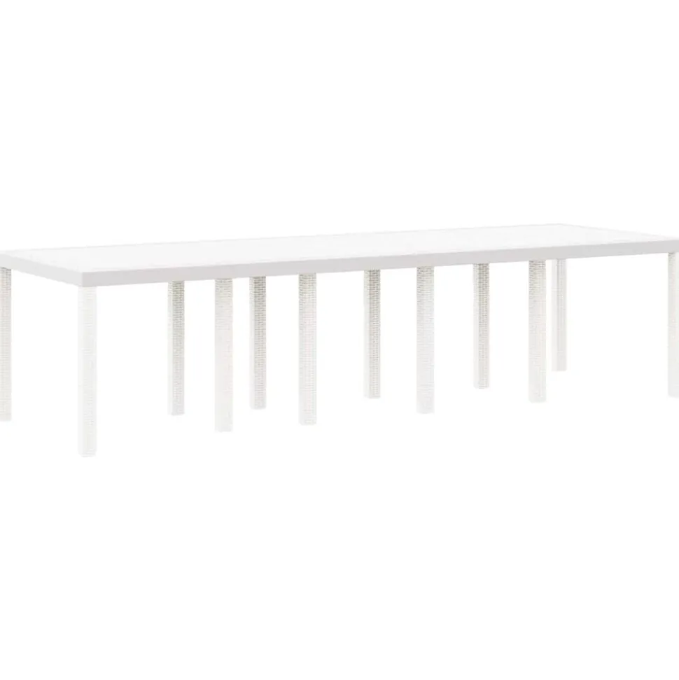 VIDAXL - Ensemble de salle à manger pour jardin 11 pcs blanc et taupe