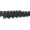 VIDAXL - Ensemble de salle à manger pour jardin 15 pcs anthracite
