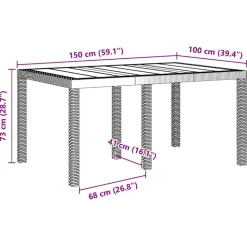 VIDAXL - Ensemble de salle à manger de jardin 5 pièces avec coussins gris clair poly rotin