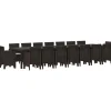 VIDAXL - Ensemble de salle à manger pour jardin 17 pcs marron