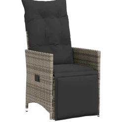 VIDAXL - Ensemble de salle à manger pour jardin 5 pcs gris poly rotin
