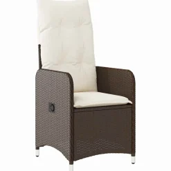 VIDAXL - Ensemble de salle à manger pour jardin 5 pcs marron poly rotin