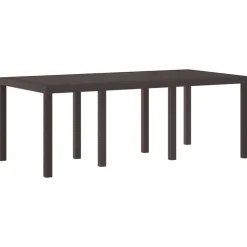 VIDAXL - Ensemble de salle à manger pour jardin 9 pcs marron rattan polt