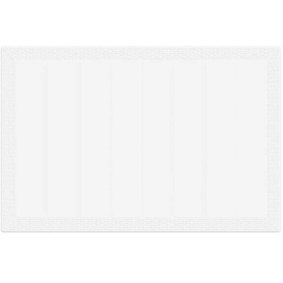 VIDAXL - Ensemble de salle à manger pour jardin 5 pcs blanc rattan polt