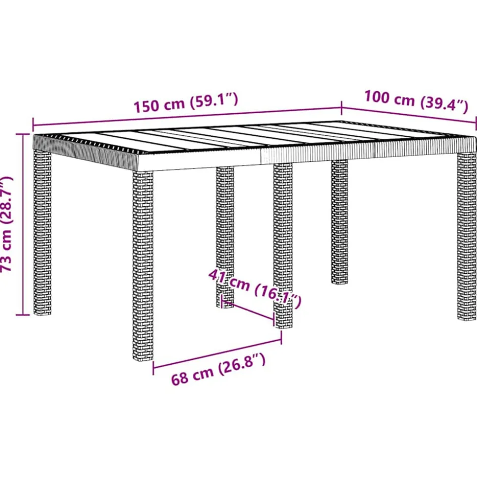 VIDAXL - Ensemble de salle à manger pour jardin 5 pcs blanc rattan polt