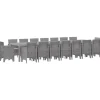 VIDAXL - Ensemble de salle à manger pour jardin 17 pcs gris clair