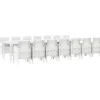 VIDAXL - Ensemble de salle à manger pour jardin 15 pcs blanc rattan polt