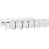 VIDAXL - Ensemble de salle à manger pour jardin 15 pcs blanc rattan polt