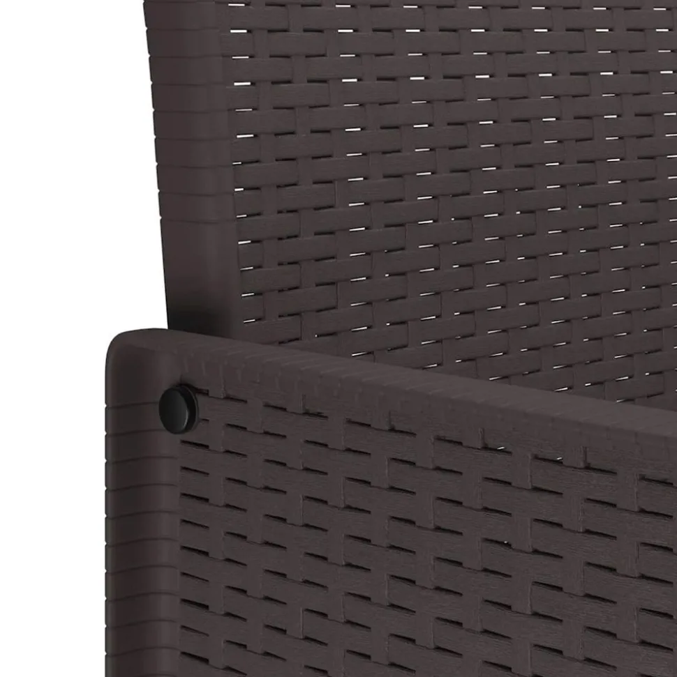 VIDAXL - Ensemble de salle à manger pour jardin 17 pcs marron