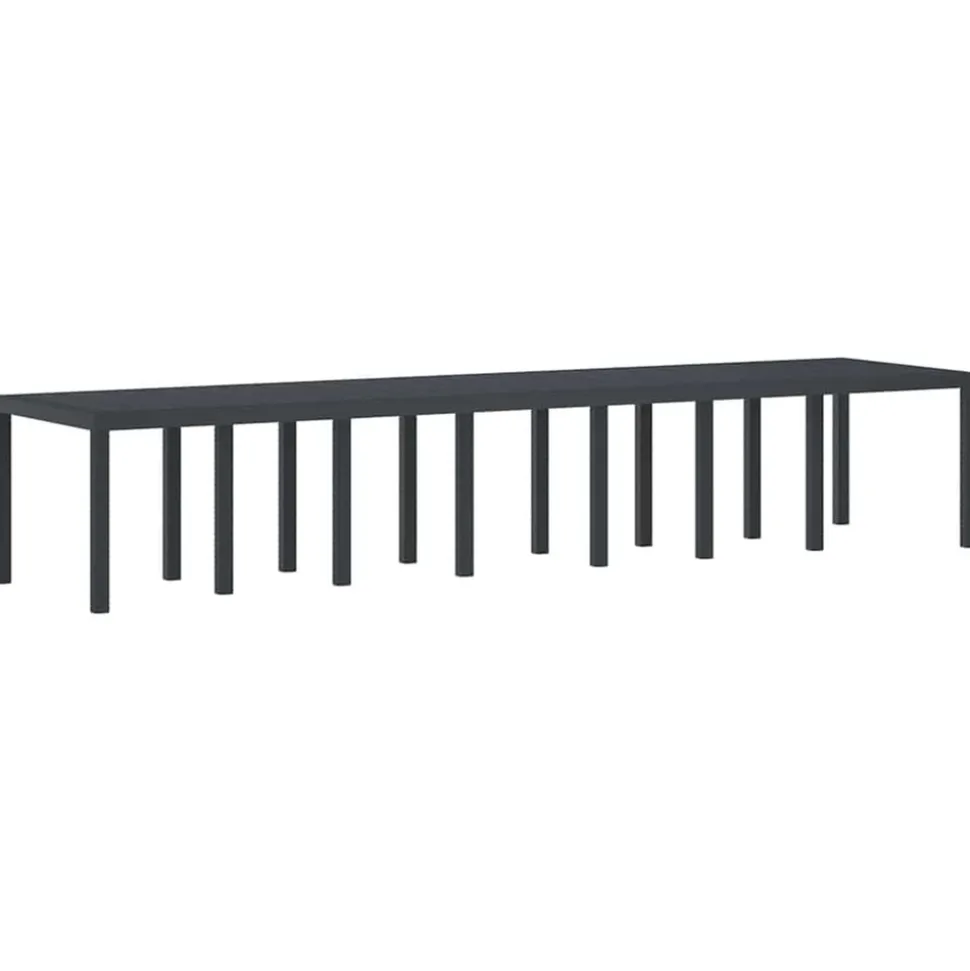 VIDAXL - Ensemble de salle à manger pour jardin 15 pcs anthracite