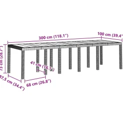 VIDAXL - Ensemble de salle à manger pour jardin gris clair, anthracite
