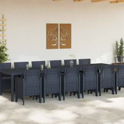 VIDAXL - Ensemble de salle à manger pour jardin 13 pcs anthracite