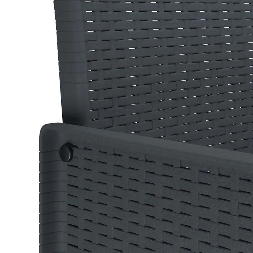 VIDAXL - Ensemble de salle à manger pour jardin 13 pcs anthracite