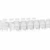 VIDAXL - Ensemble de salle à manger pour jardin 15 pcs blanc rattan polt