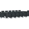 VIDAXL - Ensemble de salle à manger pour jardin 15 pcs anthracite