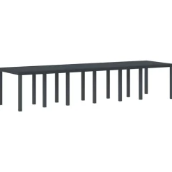 VIDAXL - Ensemble de salle à manger pour jardin 15 pcs anthracite