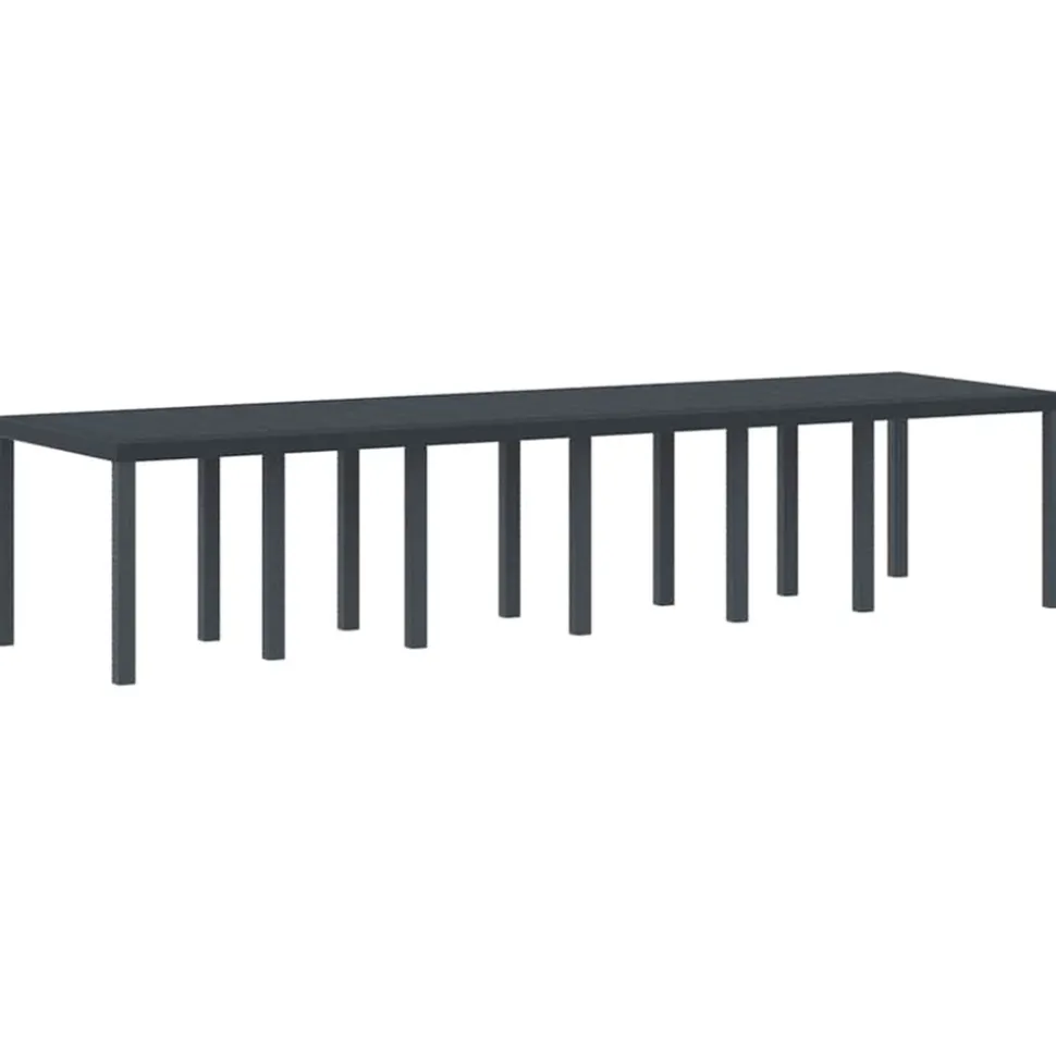 VIDAXL - Ensemble de salle à manger pour jardin 15 pcs anthracite