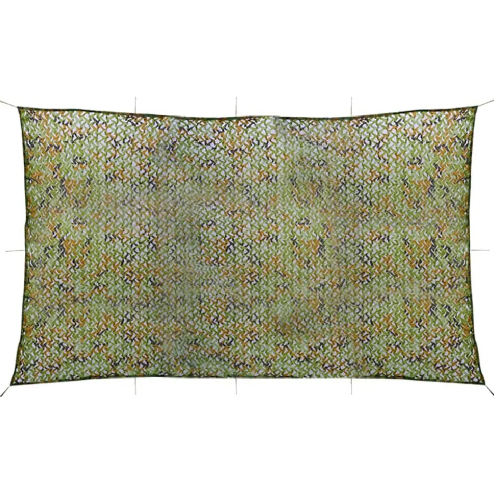 VIDAXL - Filet de camouflage avec sac de rangement 2x5 m vert