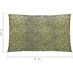 VIDAXL - Filet de camouflage avec sac de rangement 2x5 m vert
