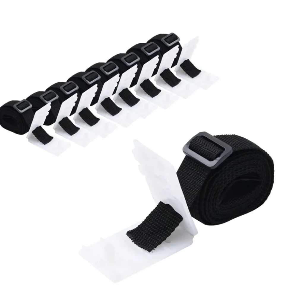 VIDAXL - Fixations de rouleau de couverture de piscine 8 pcs 1,8 m
