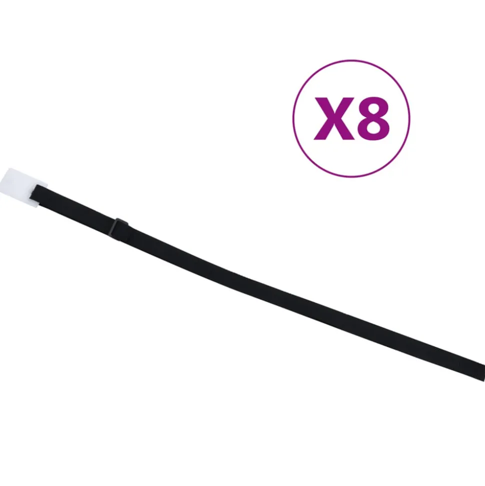 VIDAXL - Fixations de rouleau de couverture de piscine 8 pcs 1,8 m