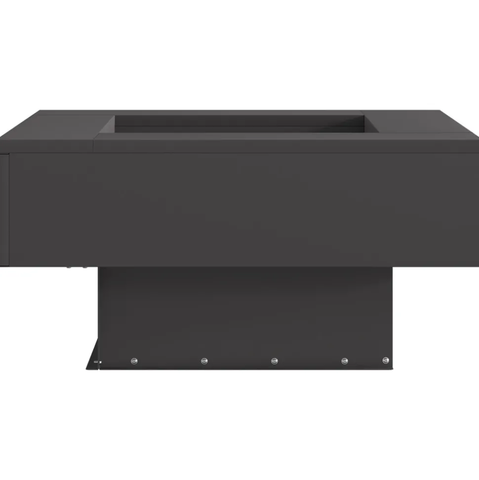 VIDAXL - Foyer carré noir 60x60x30 cm en acier