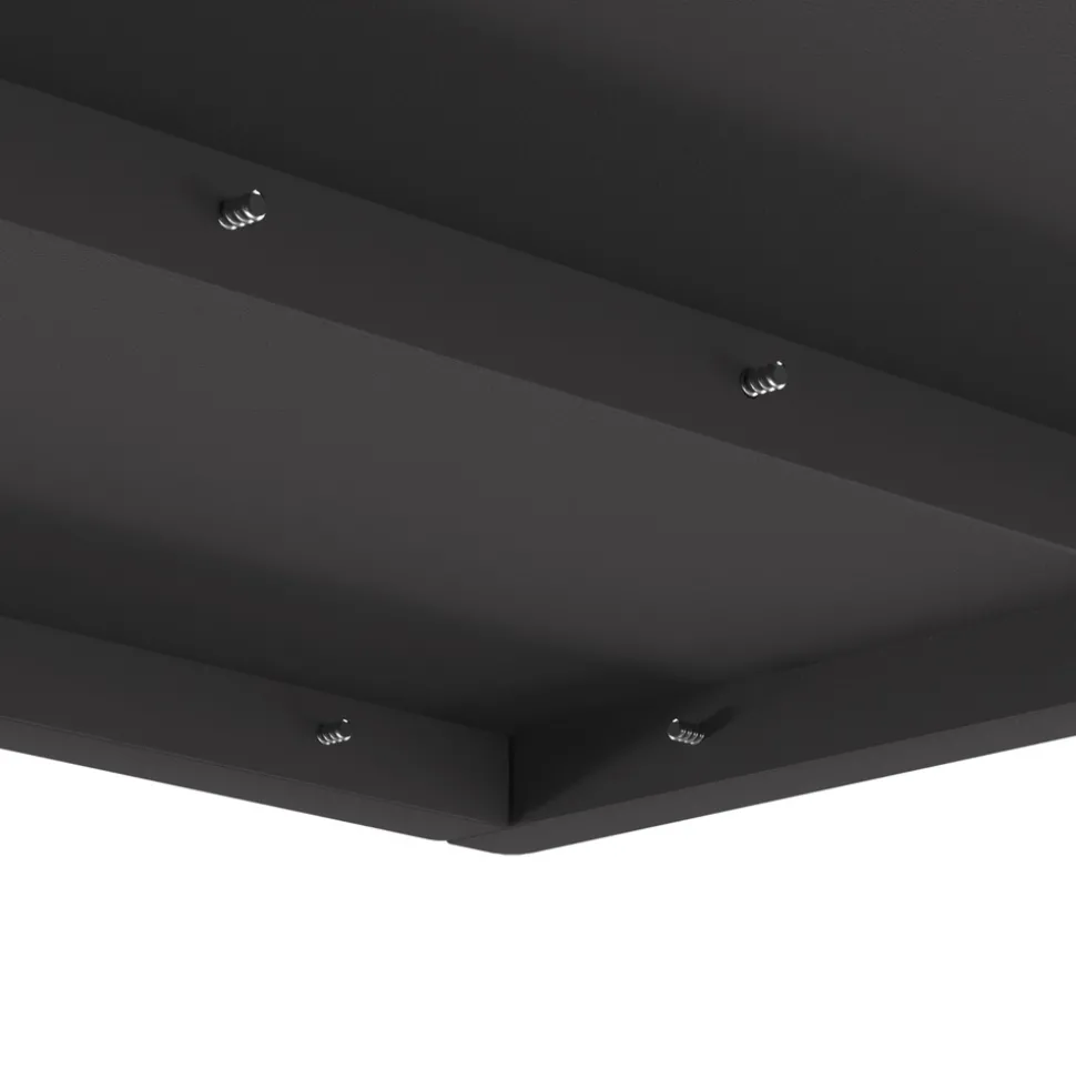 VIDAXL - Foyer carré noir 60x60x30 cm en acier